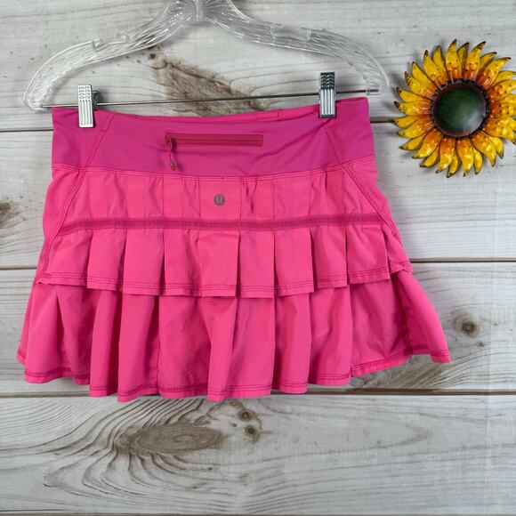 lululemon pace setter pinkalicious women's skirt 6 - Picture 5 of 11